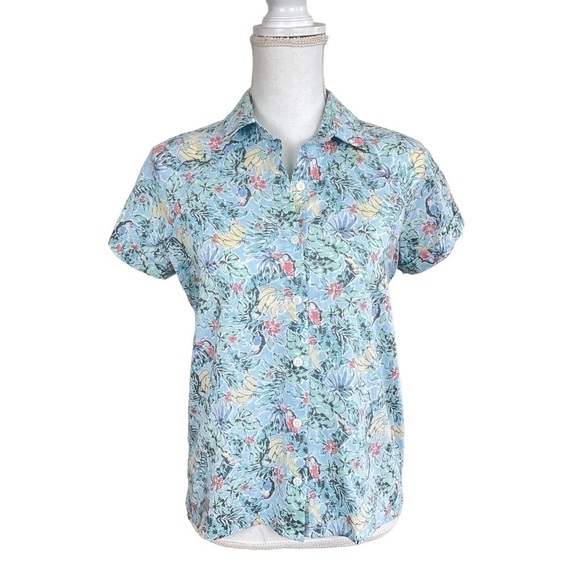 Marine Layer Kalaia Button Down Tukan Print Hawaiian Shirt NEW With Tags Size XS - Picture 6 of 13